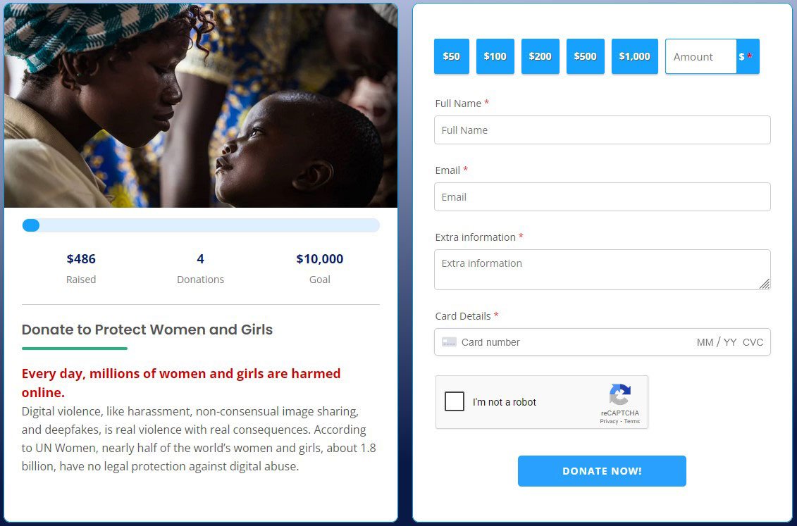 WordPress donation form using Stripe without WooCommerce